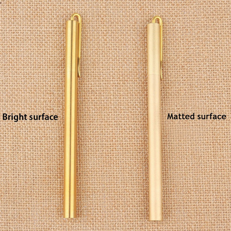 Brass Clip Ballpoint Pen