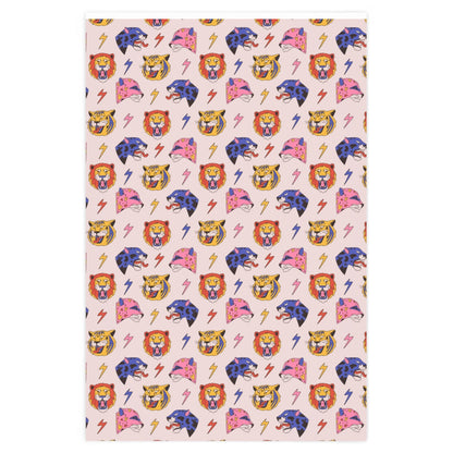 Pretty Roaring Animals Wrapping Paper