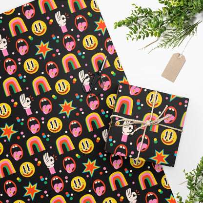 Crazy Retro Wrapping Paper