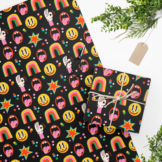 Crazy Retro Wrapping Paper