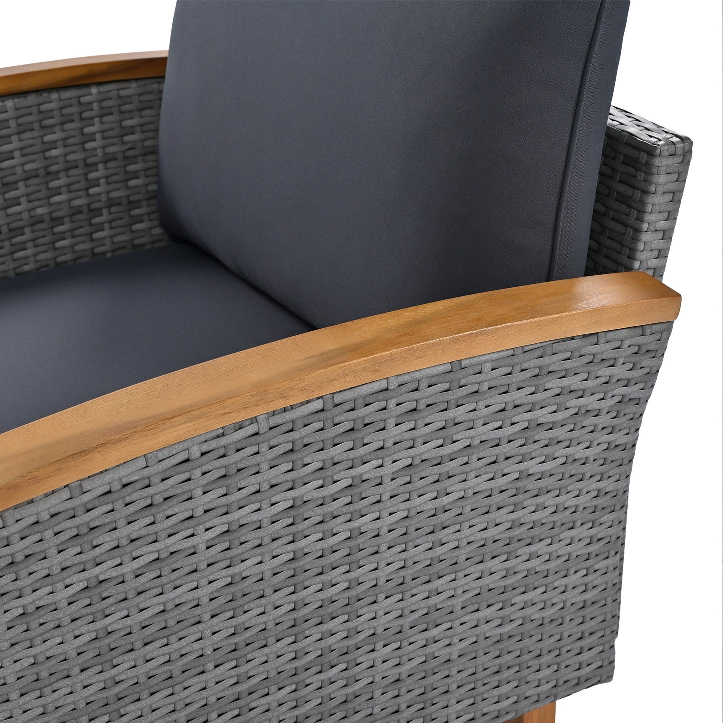 9-Piece Patio Rattan Furniture Set, Outdoor Conversation Set With