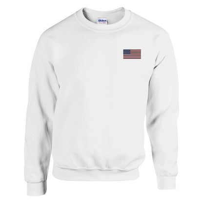 Sweat-shirt Drapeau des États-Unis en broderie