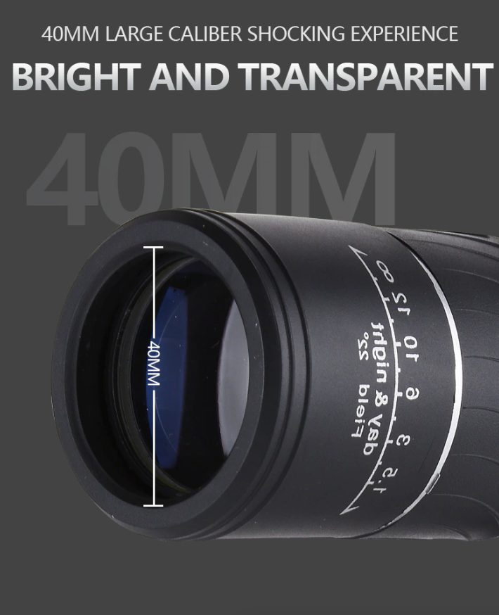 40X60 Monocular Binoculars With Night Vision BAK4 Prism High Power