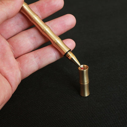 Brass Bamboo Joint Pen