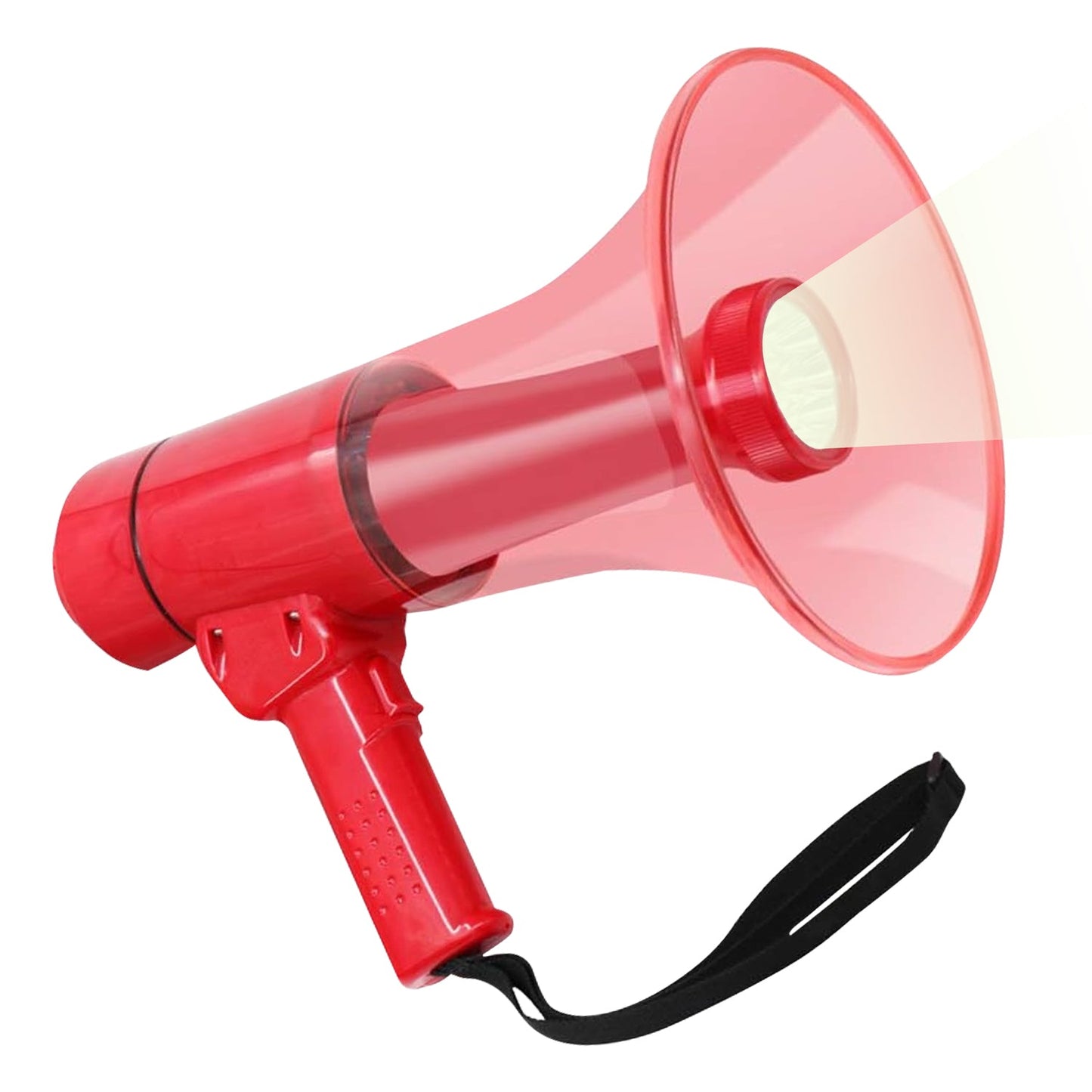 5Core Megaphone Bullhorn Speaker w Siren LED Light Adjustable Volume
