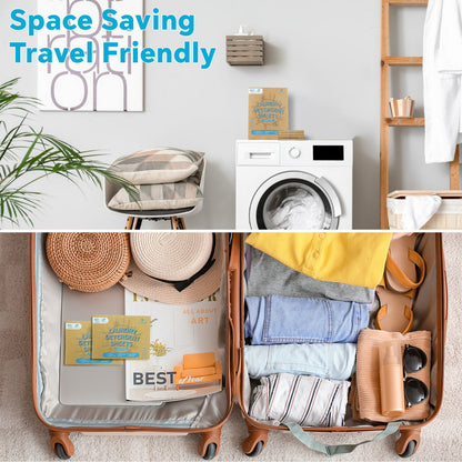 Laundry Detergent Sheets Unscented Plastic-Free Ultra Concentrated