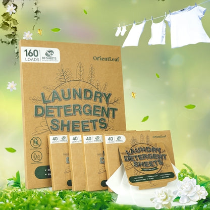 Laundry Detergent Sheets Unscented Plastic-Free Ultra Concentrated