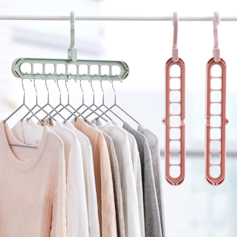 9-hole Clothes Hanger Organizer Space Saving Hanger Multi-function