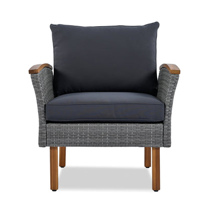 9-Piece Patio Rattan Furniture Set, Outdoor Conversation Set With