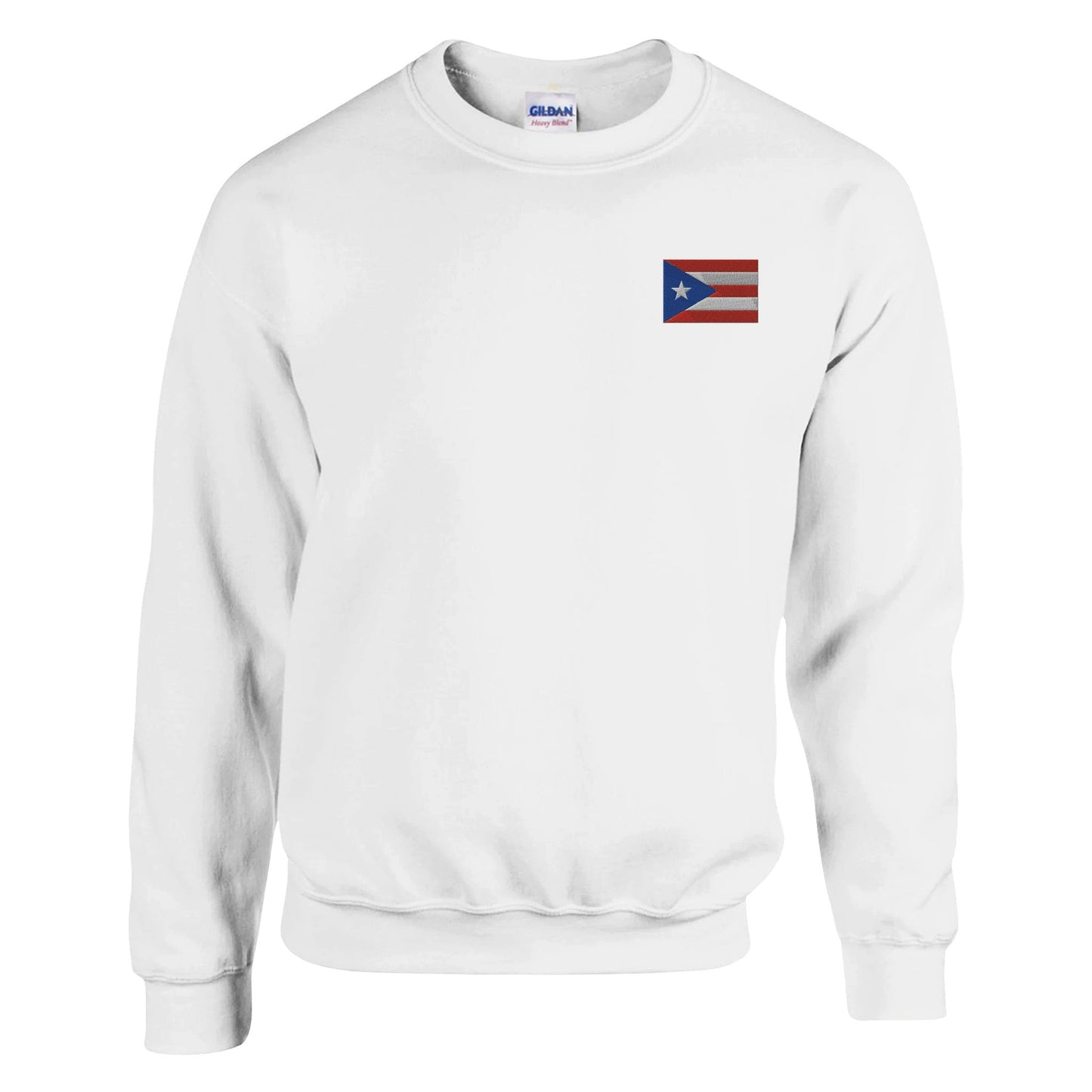 Sweat-shirt Drapeau de Porto Rico en broderie