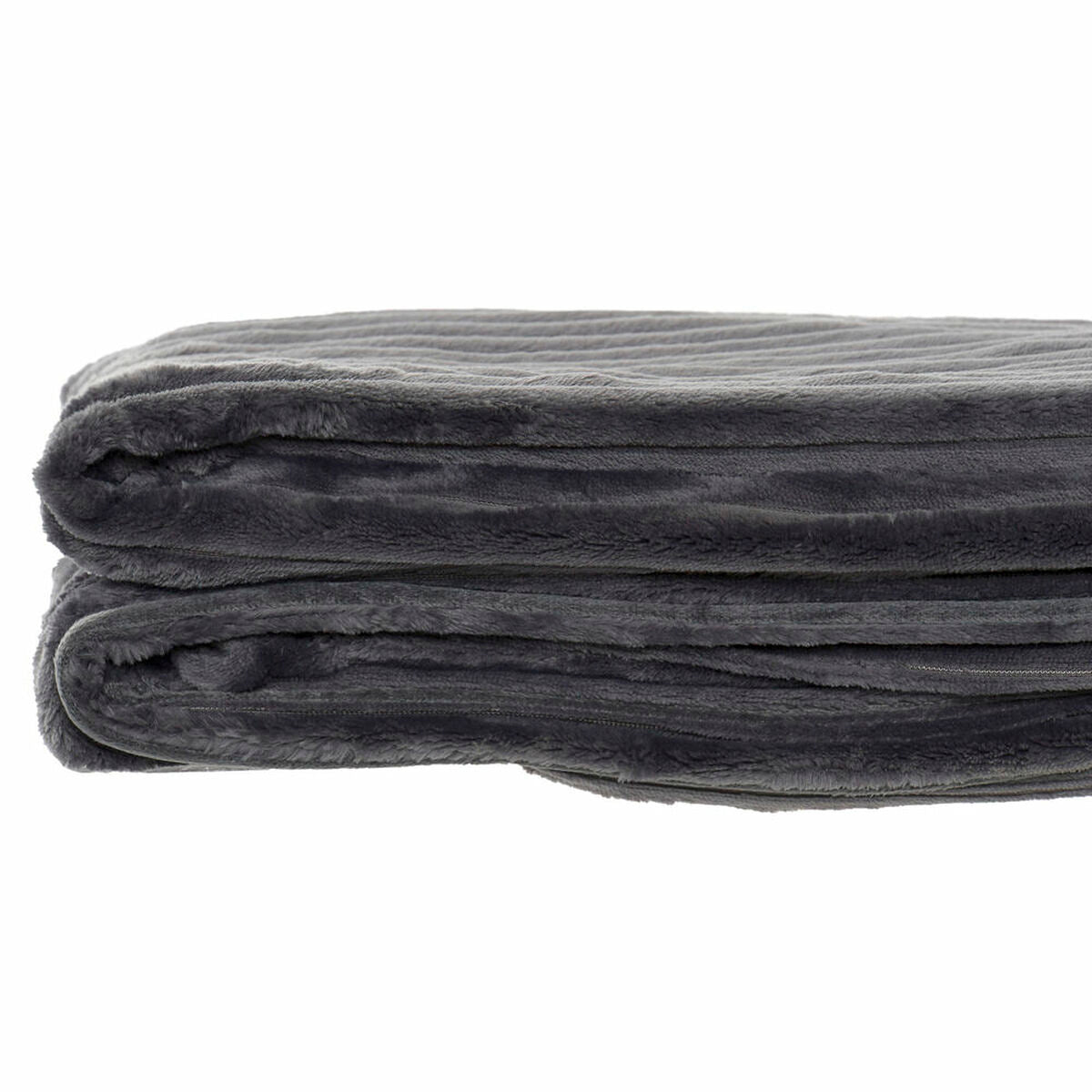 Blanket DKD Home Decor Grey Basic (150 x 200 x 2 cm)