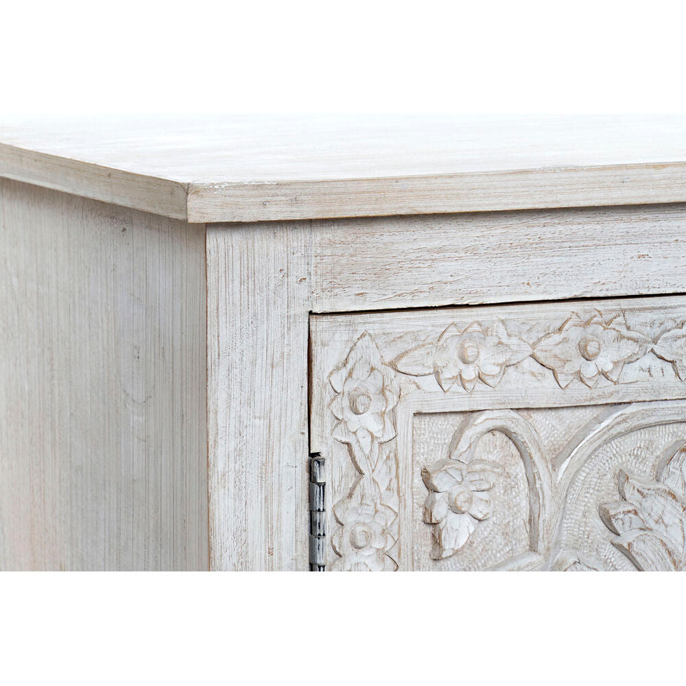 TV furniture DKD Home Decor White 151 x 40 x 60 cm Wood Mango wood