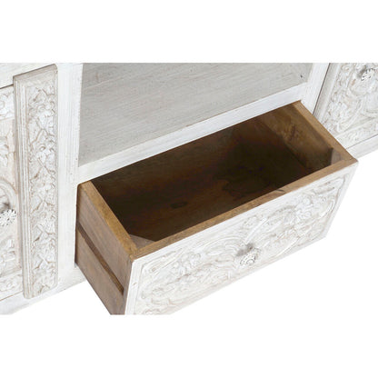 TV furniture DKD Home Decor White 151 x 40 x 60 cm Wood Mango wood