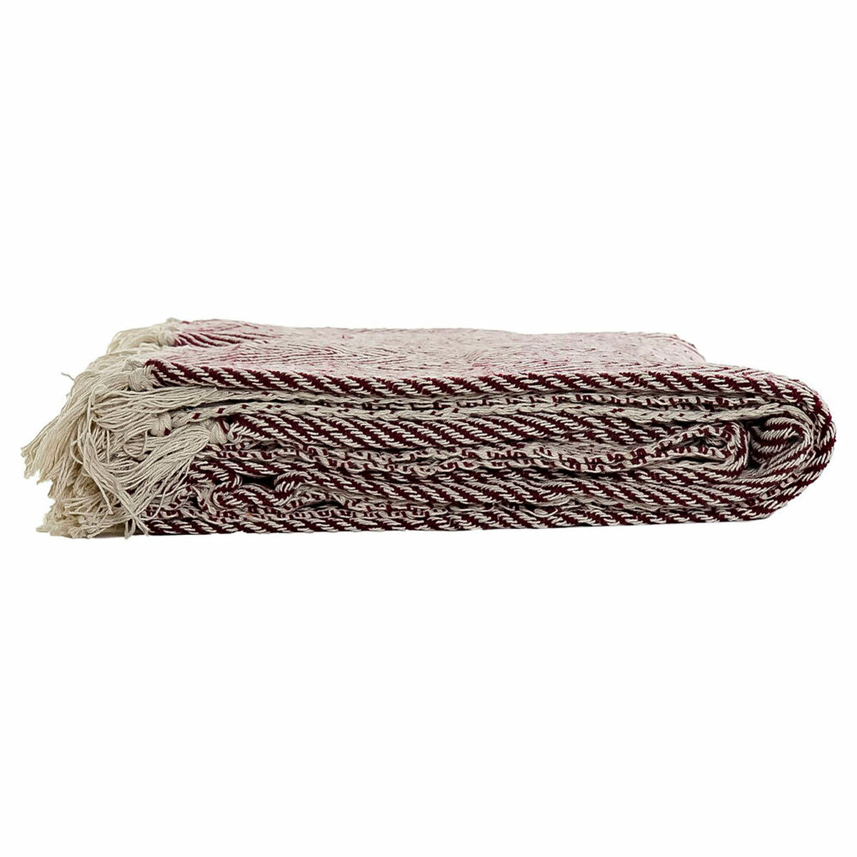 Blanket DKD Home Decor Fringe 150 x 200 x 1 cm (2 Units)