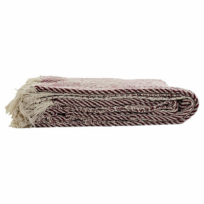 Blanket DKD Home Decor Fringe 150 x 200 x 1 cm (2 Units)