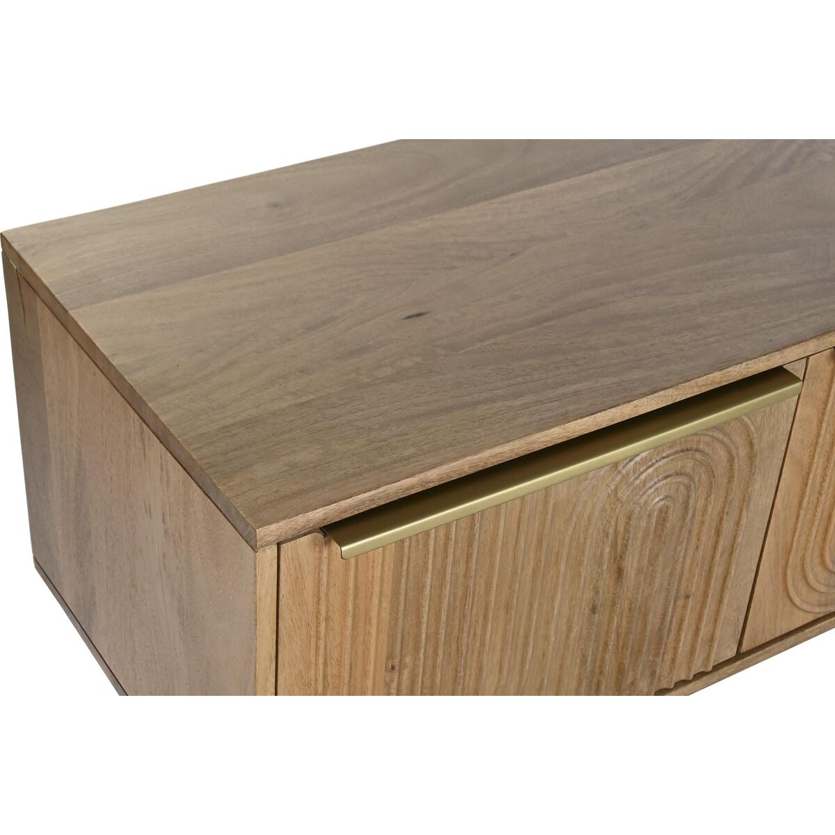 TV furniture DKD Home Decor Golden Natural Mango wood 150 x 40 x 48 cm