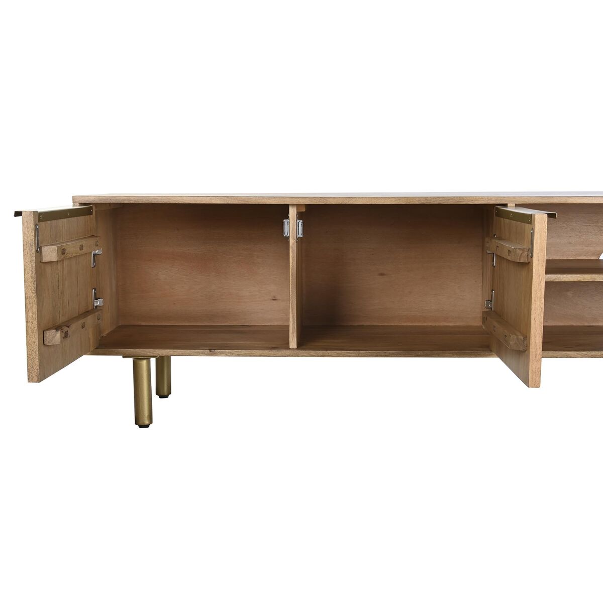 TV furniture DKD Home Decor Golden Natural Mango wood 150 x 40 x 48 cm