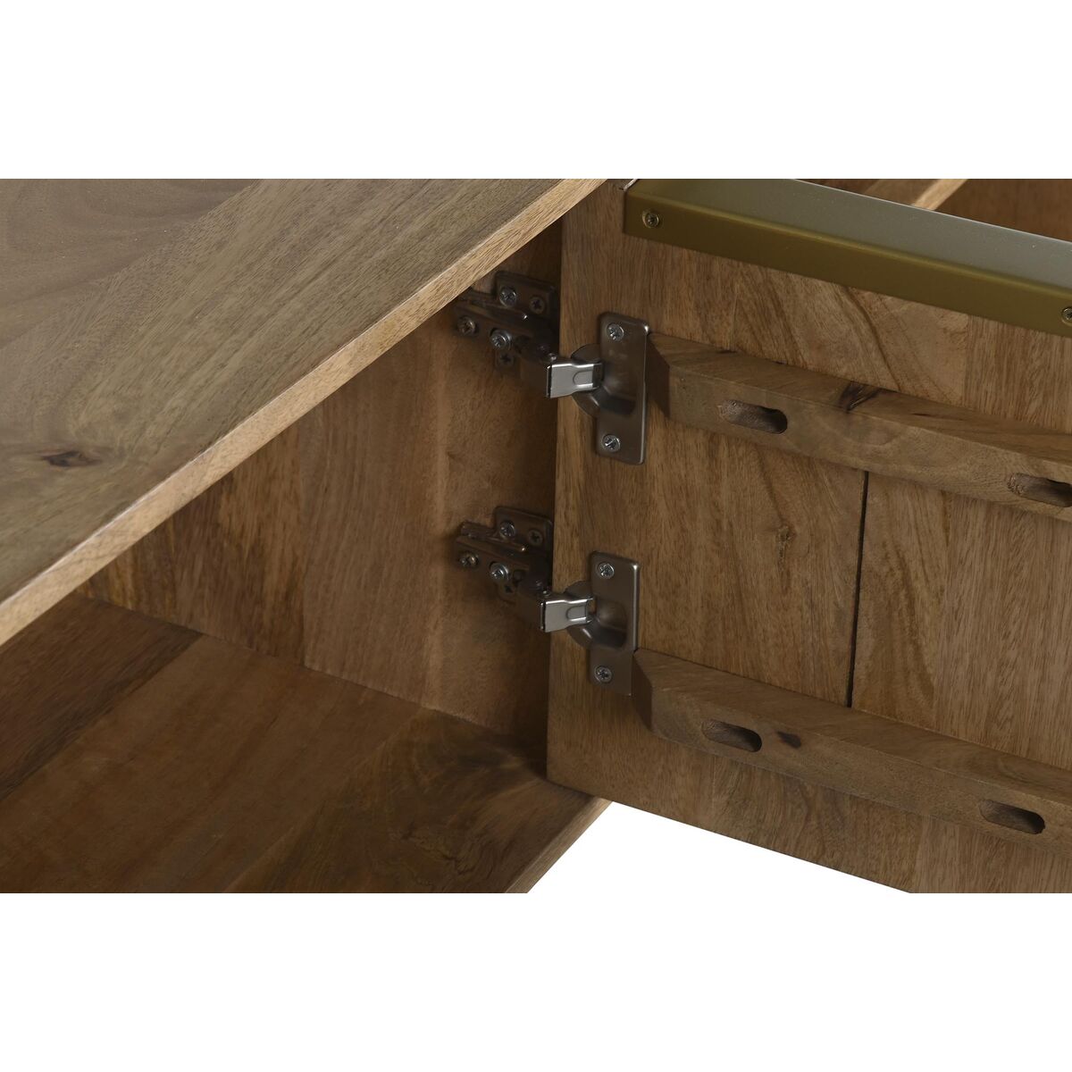 TV furniture DKD Home Decor Golden Natural Mango wood 150 x 40 x 48 cm