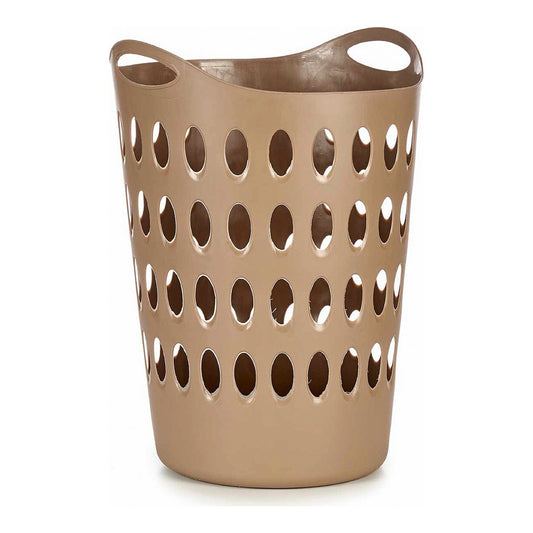 Laundry Basket 998648 With handles Beige Plastic 50 L