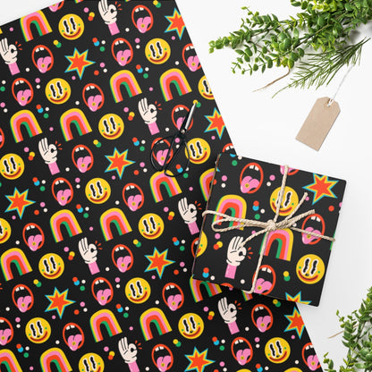 Crazy Retro Wrapping Paper