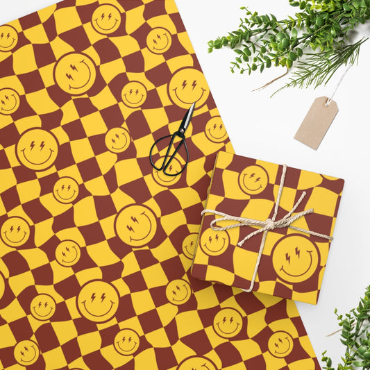 Distorted Smiley Wrapping Paper