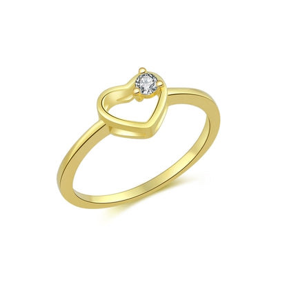 Elegant S925 Heart Ring For Ladies