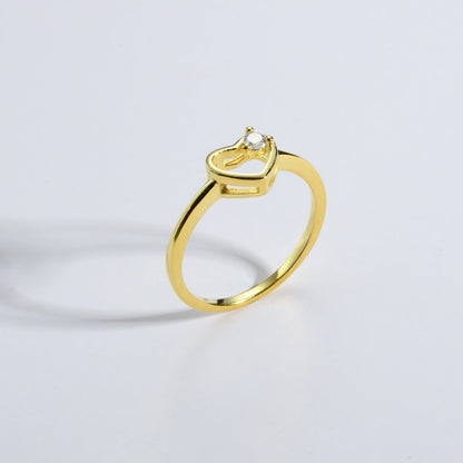 Elegant S925 Heart Ring For Ladies