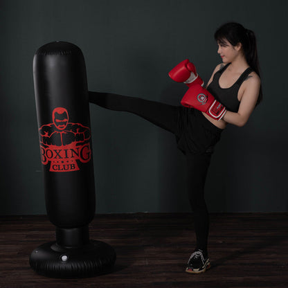 Standalone Inflatable Punching Bag Kickboxing Workout Equipment for