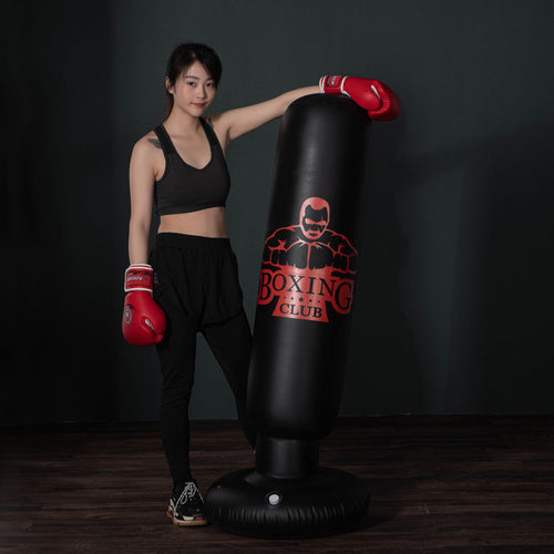 Standalone Inflatable Punching Bag Kickboxing Workout Equipment for