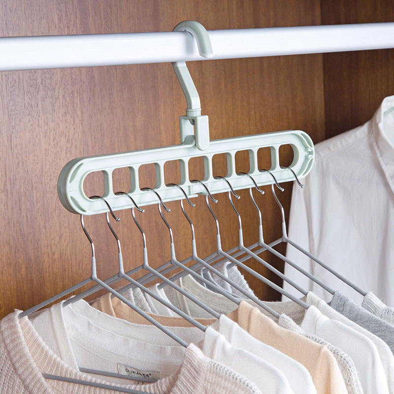 9-hole Clothes Hanger Organizer Space Saving Hanger Multi-function