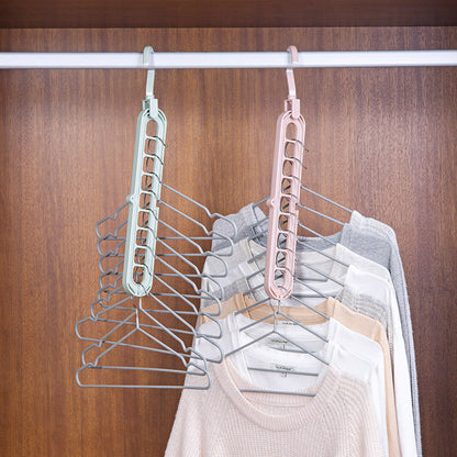 9-hole Clothes Hanger Organizer Space Saving Hanger Multi-function