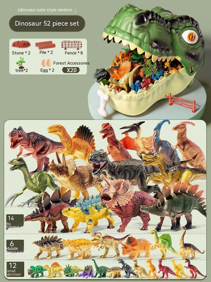 Dinosaur Toy Children's Big Tyrannosaurus Rex Triceratops Soft Glue