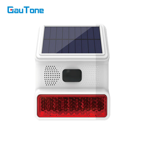 Powered Strobe Sound Flash Waterproof Wireless Outdoor Solar Siren