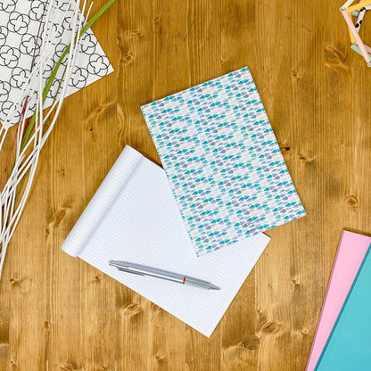 Dotted notebook, 108 page, soft touch cover, A4/A5/A5 pad, 24 color