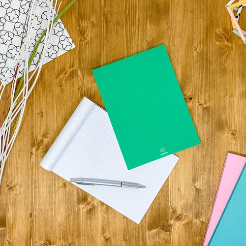 Dotted notebook, 108 page, soft touch cover, A4/A5/A5 pad, 24 color