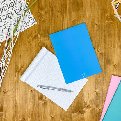 Dotted notebook, 108 page, soft touch cover, A4/A5/A5 pad, 24 color