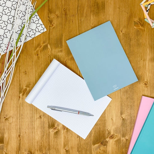 Dotted notebook, 108 page, soft touch cover, A4/A5/A5 pad, 24 color