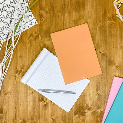 Dotted notebook, 108 page, soft touch cover, A4/A5/A5 pad, 24 color