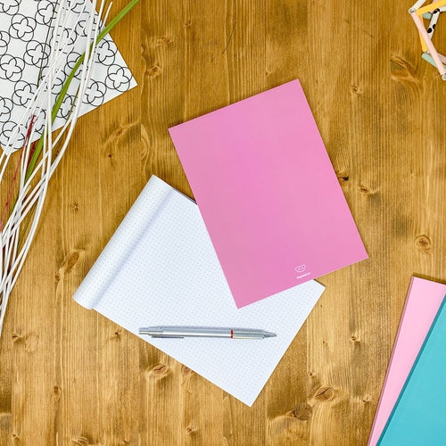 Dotted notebook, 108 page, soft touch cover, A4/A5/A5 pad, 24 color