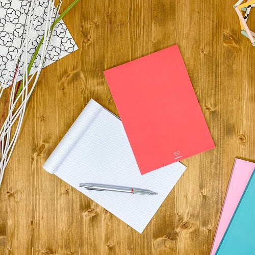 Dotted notebook, 108 page, soft touch cover, A4/A5/A5 pad, 24 color