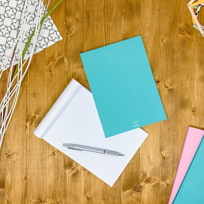 Dotted notebook, 108 page, soft touch cover, A4/A5/A5 pad, 24 color