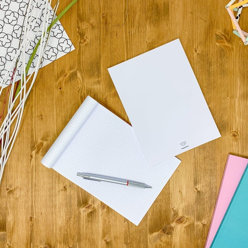 Dotted notebook, 108 page, soft touch cover, A4/A5/A5 pad, 24 color