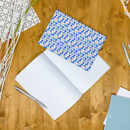 Dotted notebook, 108 page, soft touch cover, A4/A5/A5 pad, 24 color