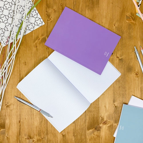 Dotted notebook, 108 page, soft touch cover, A4/A5/A5 pad, 24 color