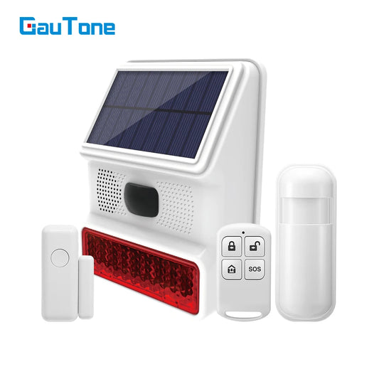 Powered Strobe Sound Flash Waterproof Wireless Outdoor Solar Siren