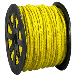 Box Partners TWR101 0.19 in. 650 lbs Yellow Twisted Polypropylene Rope