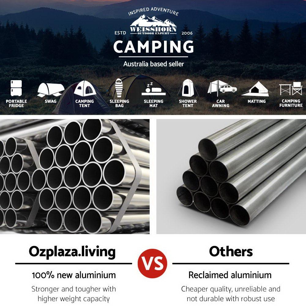 Weisshorn Folding Camping Table 60CM Adjustable Portable Outdoor