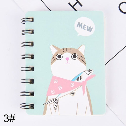 Cute Cat Rabbit Notebook Cartoon Panda Bear Coil