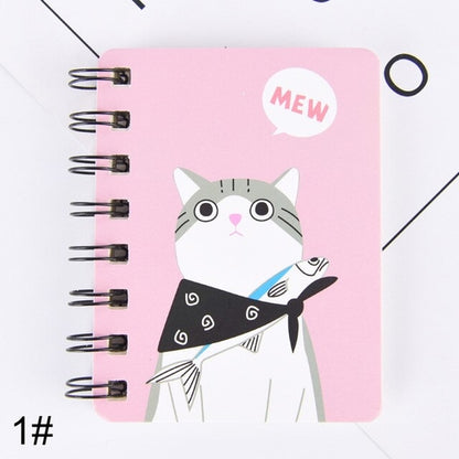 Cute Cat Rabbit Notebook Cartoon Panda Bear Coil