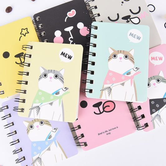 Cute Cat Rabbit Notebook Cartoon Panda Bear Coil